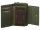 Greenwood Damen Geldbörse BAXX20 Nappa Leder mit RFID olive