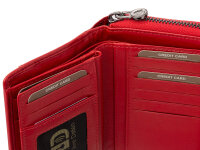 Greenwood Damen Geldbörse BAXX20 Nappa Leder mit RFID rot