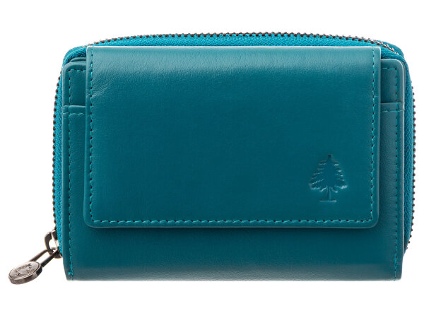 Greenwood Damen Geldbörse BAXX20 Nappa Leder mit RFID turquoise