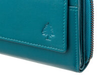 Greenwood Damen Geldbörse BAXX20 Nappa Leder mit RFID turquoise