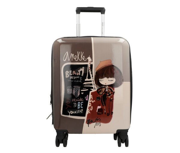 Anekke Mademoiselle Kabinenkoffer Spinner Größe S 41584-001-schwarz / braun