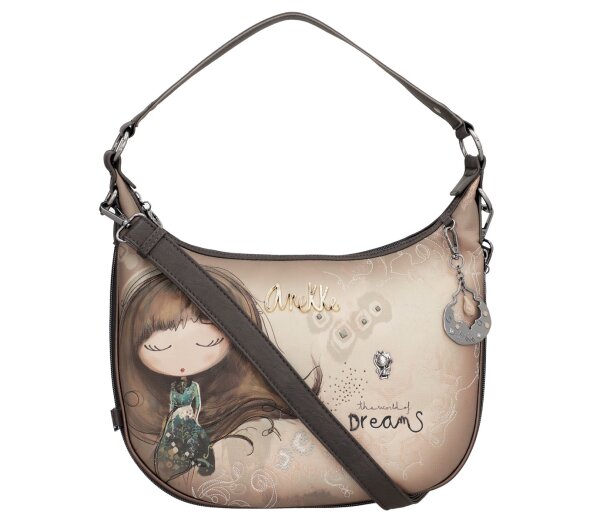 Anekke Real Shoulder Bag Umhängetasche 41702-190-grau