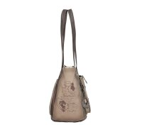 Anekke Real Shopping Bag Schultertasche 41702-367-grau