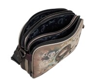 Anekke Real Crossbody Bag 3 Fächer Umhängetasche 41703-188-grau