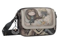 Anekke Real Oval Flap Crossbody Umhängetasche...