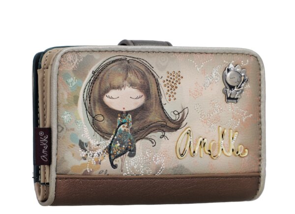 Anekke Real Mittleres RFID-Portemonnaie Geldbörse 41709-902-grau