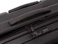 Franky 55er Spinner Dehnfalte ABS13 Handgepäck Hartschalenkoffer mit TSA-Schloss black II