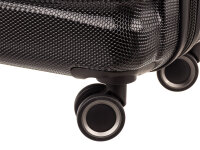 Franky 55er Spinner Dehnfalte ABS13 Handgepäck Hartschalenkoffer mit TSA-Schloss black II