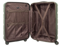 Franky 55er Spinner Dehnfalte ABS13 Handgepäck Hartschalenkoffer mit TSA-Schloss green II