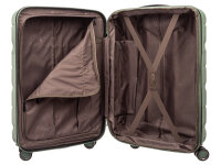 Franky 55er Spinner Dehnfalte ABS13 Handgepäck Hartschalenkoffer mit TSA-Schloss green II