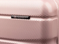 Franky 55er Spinner Dehnfalte ABS13 Handgepäck Hartschalenkoffer mit TSA-Schloss shiny rose II