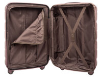 Franky 55er Spinner Dehnfalte ABS13 Handgepäck Hartschalenkoffer mit TSA-Schloss shiny rose II