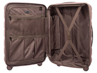 Franky 75er Spinner Dehnfalte ABS13 Hartschalenkoffer mit TSA-Schloss shiny rose II