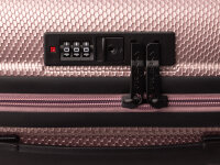 Franky ABS13 Beautycase Handgepäck Hartschale mit TSA-Schloss shiny rose II