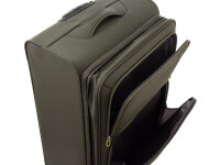 Franky Koffer Gr. M Reisegepäck T27-B Spinner 65er mit Dehnfalte olive/green