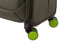 Franky Koffer Gr. M Reisegepäck T27-B Spinner 65er mit Dehnfalte olive/green