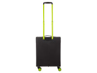 Franky Koffer Gr. S Reisegepäck T27-B Spinner 55er mit Dehnfalte black/green