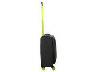 Franky Koffer Gr. S Reisegepäck T27-B Spinner 55er mit Dehnfalte black/green