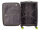 Franky Koffer Gr. S Reisegepäck T27-B Spinner 55er mit Dehnfalte black/green