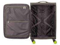 Franky Koffer Gr. S Reisegepäck T27-B Spinner 55er mit Dehnfalte olive/green
