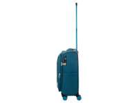 Franky Koffer Gr. S Reisegepäck T27-B Spinner 55er mit Dehnfalte petrol/turquise