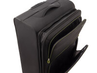 Franky 3er Koffer SET Gr. L/M/S Reisegepäck T27-B Spinner mit Dehnfalte black/green