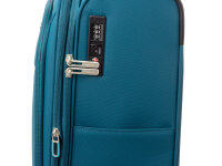 Franky 3er Koffer SET Gr. L/M/S Reisegepäck T27-B Spinner mit Dehnfalte petrol/turquise