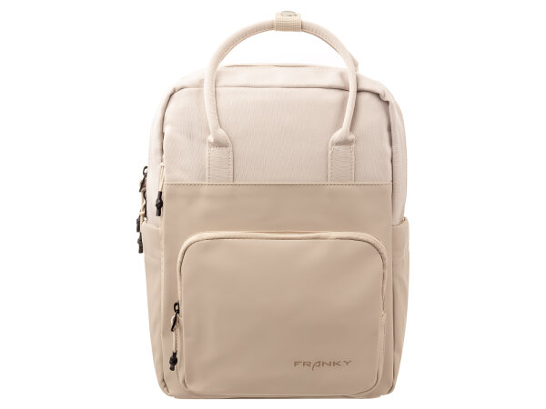 Franky RS55-S Freizeit Rucksack Daypack mit Laptopfach beige