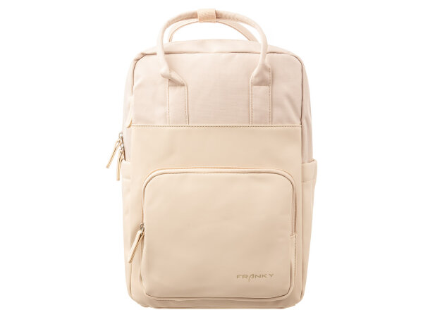 Franky RS55-L Freizeit Rucksack Daypack mit Laptopfach beige