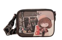 Anekke Mademoiselle 2 Compartment Crossbody Bag Umhängetasche 41803-183-schwarz / braun