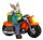 Mel-O-Design Hase auf Motorrad 9502 mit LED-Lampe
