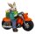 Mel-O-Design Hase auf Motorrad 9502 mit LED-Lampe