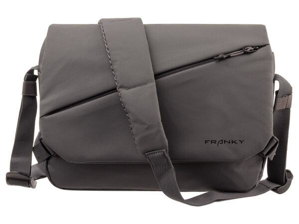 Franky Überschlag Tasche CT17-L-B Messenger dark grey