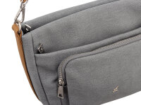 Prato S048-C Umhängetasche Crossbody Bag mit Reißverschluss & Innenfächern