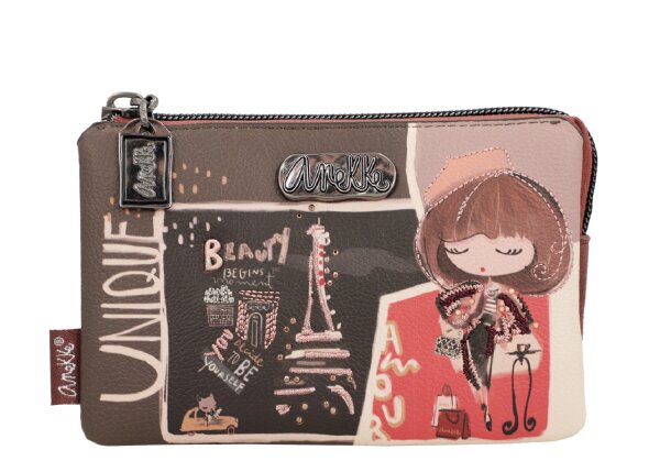Anekke Mademoiselle Coin Purse Münzbörse 41809-015-schwarz / braun