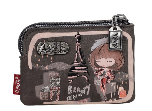 Anekke Mademoiselle Coin Purse kleine Geldbörse 41809-019-schwarz / braun