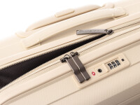 Franky PP15-55DF Spinner Gr. S mit TSA-Zahlenschloss Dehnfalte beige