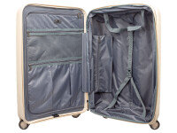 Franky PP15-55DF Spinner Gr. S mit TSA-Zahlenschloss Dehnfalte beige