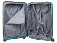 Franky PP15-55DF Spinner Gr. S mit TSA-Zahlenschloss Dehnfalte teal