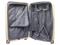 Franky PP15-77DF Spinner Gr. L mit TSA-Zahlenschloss Dehnfalte beige