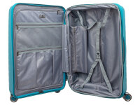 Franky PP15-77DF Spinner Gr. L mit TSA-Zahlenschloss Dehnfalte new turquise