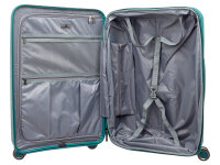 Franky PP15-77DF Spinner Gr. L mit TSA-Zahlenschloss Dehnfalte teal