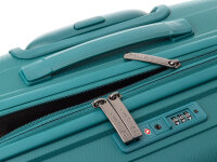 Franky PP15-77DF Spinner Gr. L mit TSA-Zahlenschloss Dehnfalte teal