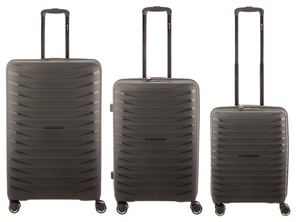 Franky Koffer 3er Set  PP15-55DF/69DF/77DF Spinner Gr. S/M/L mit TSA-Zahlenschloss Dehnfalte olive