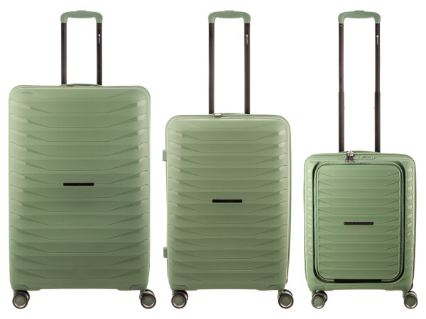 Franky Koffer 3er Set  PP15-55-L/69DF/77DF Spinner Gr. S/M/L light green