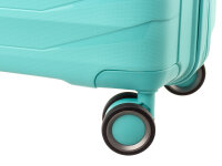 Franky PP15-77DF Spinner Gr. L mit TSA-Zahlenschloss Dehnfalte light turquise