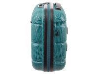 Franky ABS13 Beautycase Handgepäck Hartschale mit TSA-Schloss transformative teal