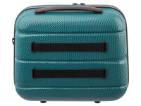 Franky ABS13 Beautycase Handgepäck Hartschale mit TSA-Schloss transformative teal