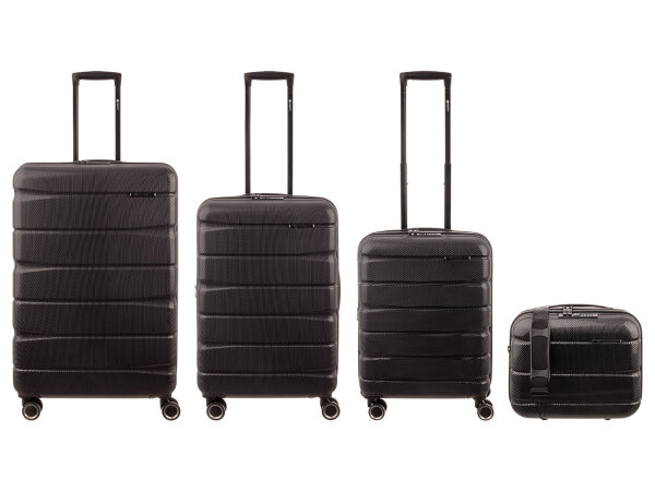 Franky ABS13-DF 76/66/55er + BC Trolley 4er SET Dehnfalte Hartschale black