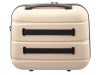 Franky ABS13 Beautycase Handgepäck Hartschale mit TSA-Schloss beige